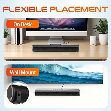 Delton SB380 Stereo Sound Bar, 50W Speakers (DSB380)