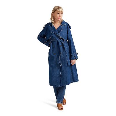 Wild Skies Denim Trench