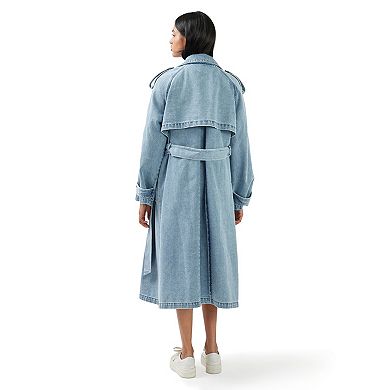 Wild Skies Denim Trench