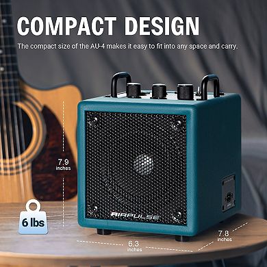 Airpulse Bluetooth Speaker, Compact Speaker with Aux Line Input for Home Office Party