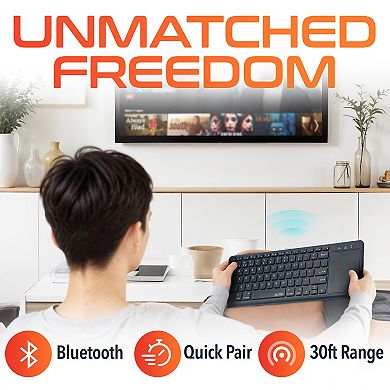Delton N60 Mini Bluetooth Wireless Keyboard, Touchpad (DKMIN60-WB)