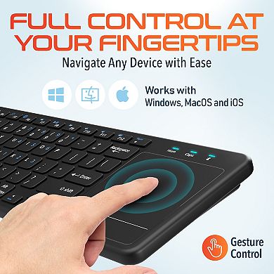Delton N60 Mini Bluetooth Wireless Keyboard, Touchpad (DKMIN60-WB)