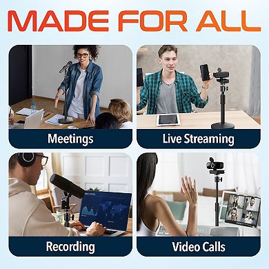 Delton T301 Webcam Stand, Adjustable Height & 360° Swivel (DCT301)