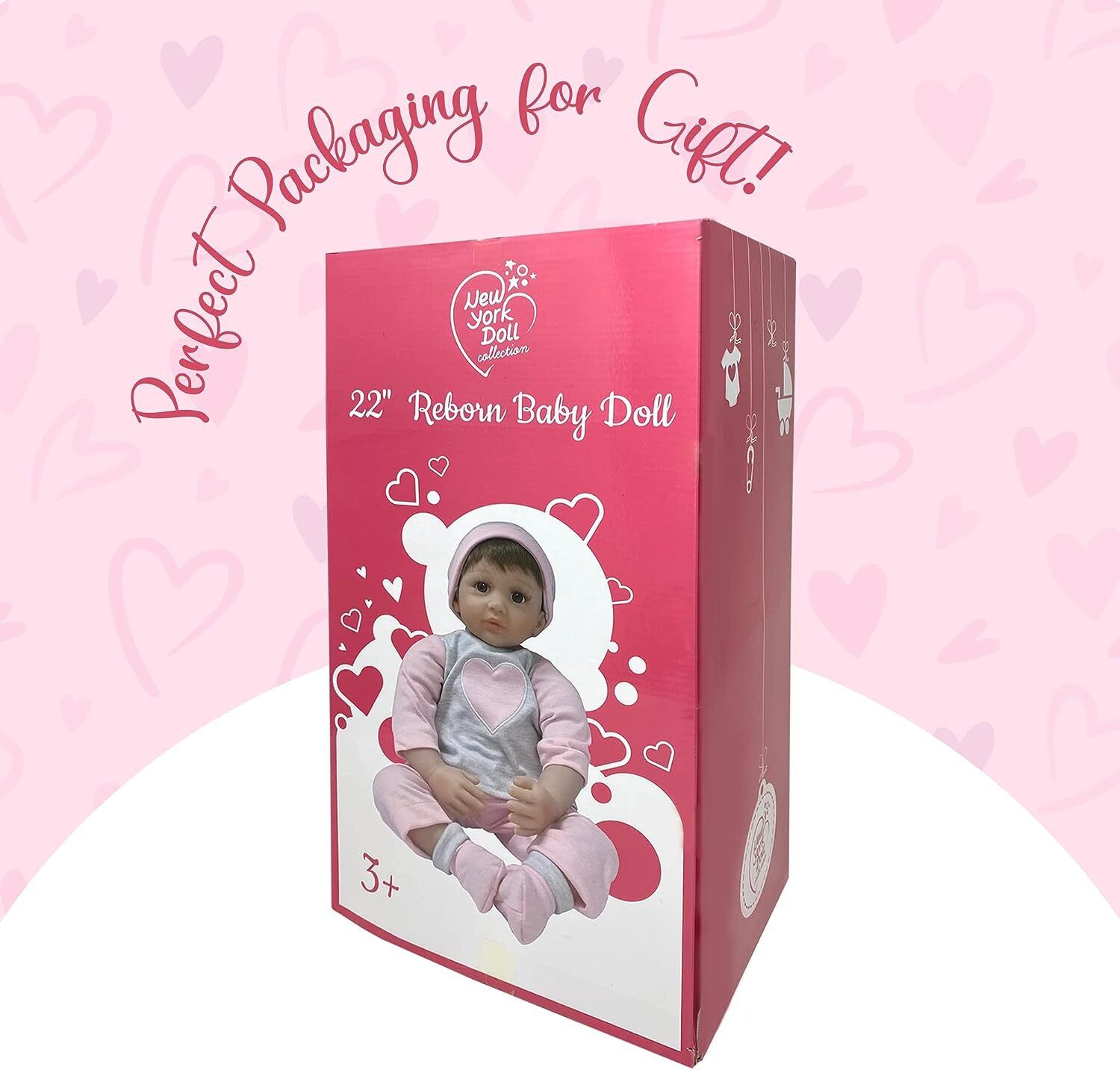 Детская кукла The New York Doll Collection 22 Inch Realistic Looking Baby Doll — фото 3