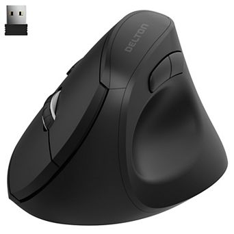 Delton S12P Vertical Wireless Mouse, 2.4G Connection (DMERGS12P-WB)