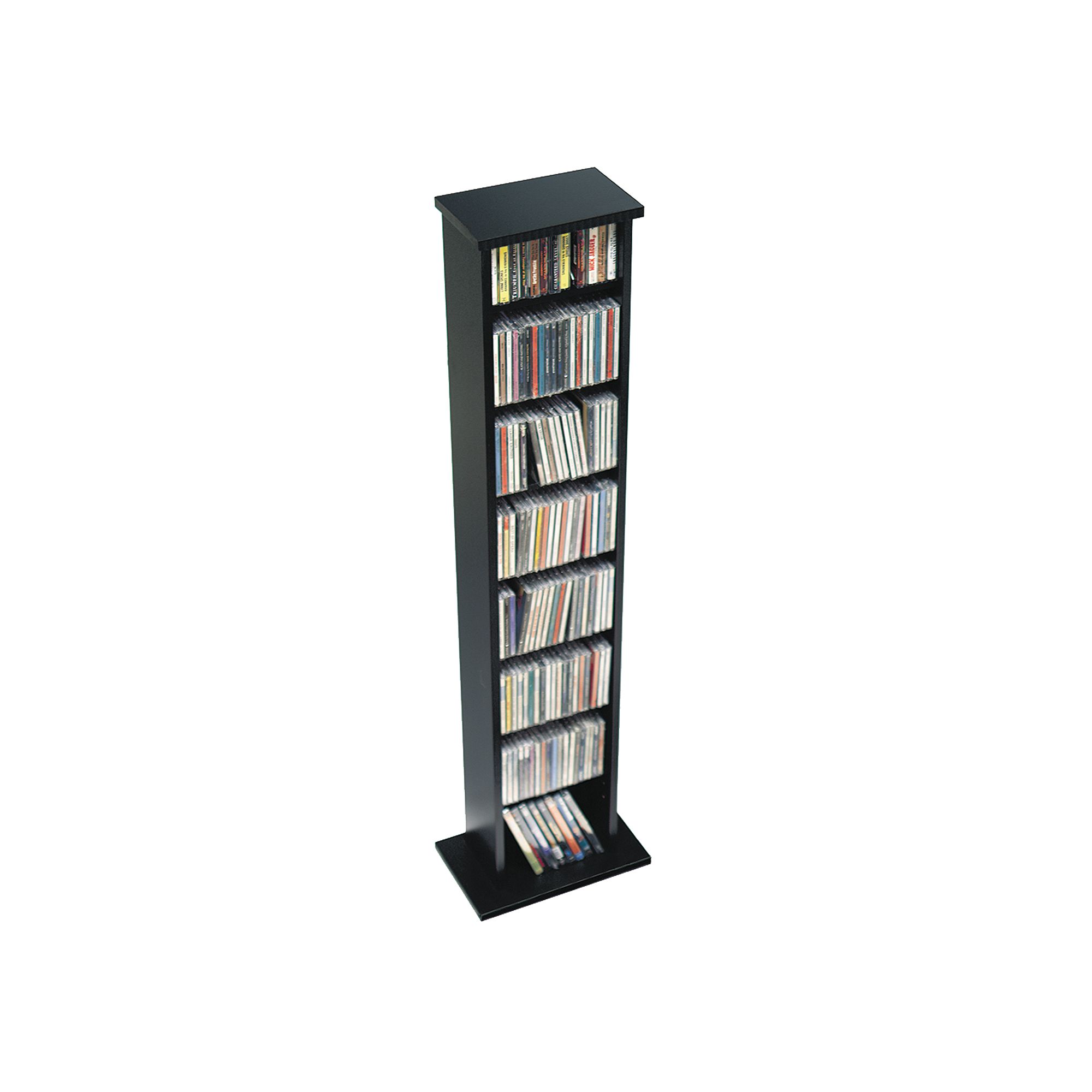 Prepac Slim Multimedia Storage Tower, Black