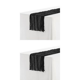 12 Pack Farmhouse Table Runner, Rustic Table Runner for Party Decoration 35" x 118"