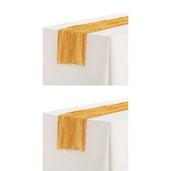 12 Pack Farmhouse Table Runner, Rustic Table Runner for Party Decoration 35" x 118"