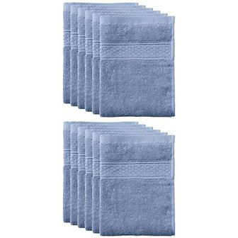 12 Pack Cotton Dish Clothes Set, Absorbent Kitchen Towels Set, 13 X13 Inches