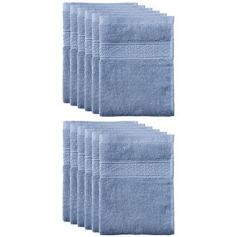 12 Pack Cotton Dish Clothes Set, Absorbent Kitchen Towels Set, 13 X13 Inches