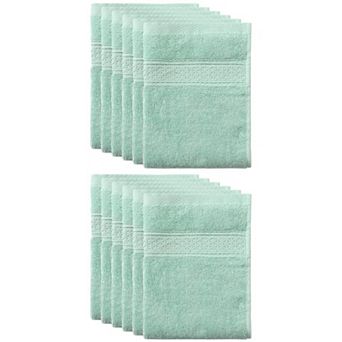 12 Pack Cotton Dish Clothes Set, Absorbent Kitchen Towels Set, 13 X13 Inches