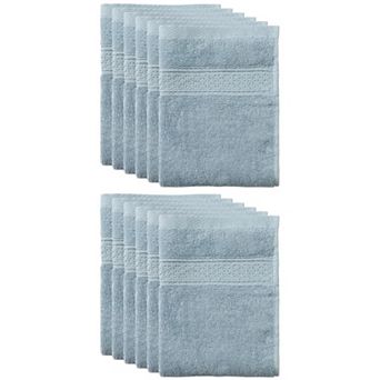 12 Pack Cotton Dish Clothes Set, Absorbent Kitchen Towels Set, 13 X13 Inches