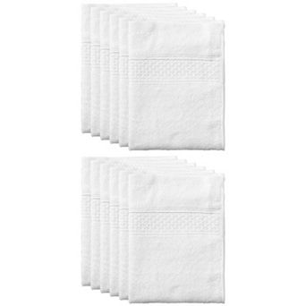 12 Pack Cotton Dish Clothes Set, Absorbent Kitchen Towels Set, 13 X13 Inches