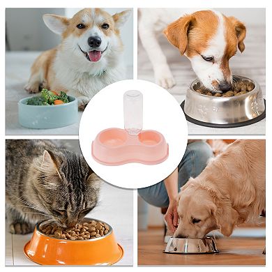 1 Pc Non-slip Double Bowl Dog Bowl for Indoor and Outdoor