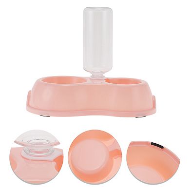 1 Pc Non-slip Double Bowl Dog Bowl for Indoor and Outdoor