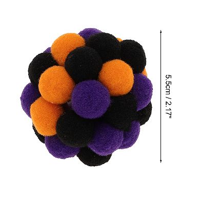 1 Pc Portable Ball Shape Cat Teaser Toys with Bell for Outdoo