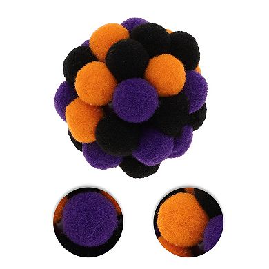 1 Pc Portable Ball Shape Cat Teaser Toys with Bell for Outdoo