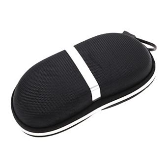 Zipper Hook Yype Eyeglasses Case Eyeglasses Storage 6.3"x2.28"x2.91" Black
