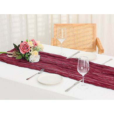 12 Pack Farmhouse Table Runner, Rustic Table Runner for Party Decoration