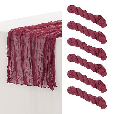 12 Pack Farmhouse Table Runner, Rustic Table Runner for Party Decoration