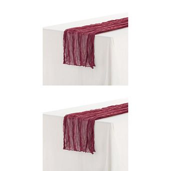 12 Pack Farmhouse Table Runner, Rustic Table Runner for Party Decoration