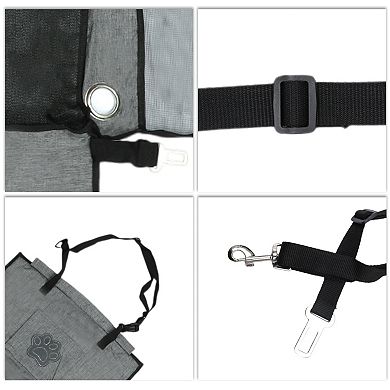 Durable Car Seat Cover for Pet Breathable Mesh 1 Pc