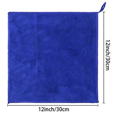 12 Pack Microfiber Kitchen Towels Set, Thick Absorbent Dish Clothes Set 12" x 12"