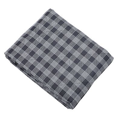 Durable Car Seat Cover for Pet Lattice Style Blue White 1 Pc