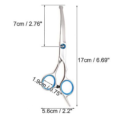 1 Pc Round Tip Pet Scissors for Pets Shop 6.69"x2.2"(L*W)