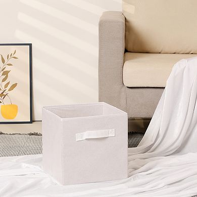 Fabric Storage Cube with Handle, Storage Bin for Shelves Closet, Collapsible Storage Basket