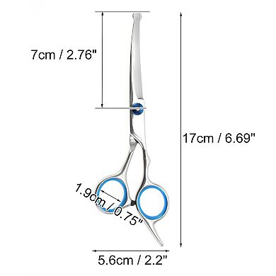 1 Pc Round Head Pet Scissors for Pets Shop 6.69"x2.2"(L*W)