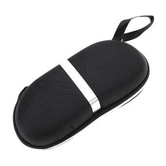 Zipper Eyeglasses Case Portable Eyeglasses Storage 6.3"x2.28"x2.91" Black