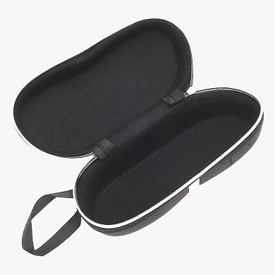 Zipper Eyeglasses Case Portable Eyeglasses Storage 6.3"x2.28"x2.91" Black
