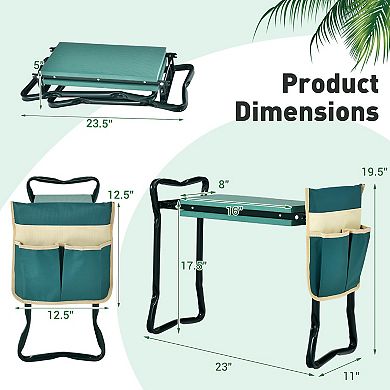 Folding Sturdy Garden Kneeler Pad And Cushion Seat