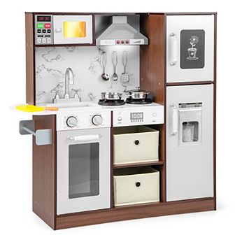 Kids Modern Toy Kitchen Playset with Attractive Lights and Sounds