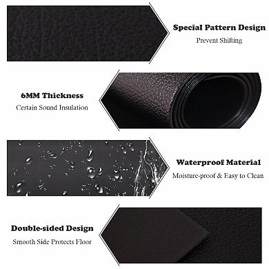 Treadmill Mat Thick PVC Floor Protector for Home Gym Equipment