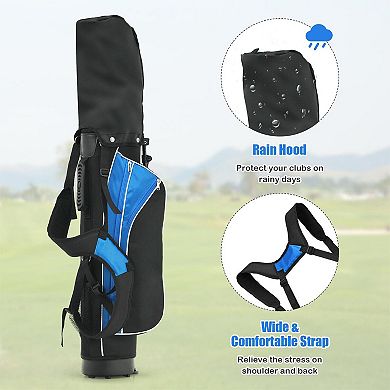 Complete Golf Club Set For Children Age 8-10-blue