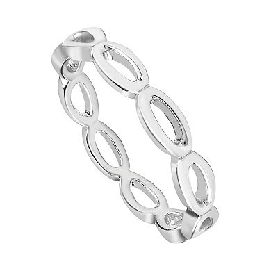 SIRI USA by TJM Sterling Silver "Less Is More" Link Ring