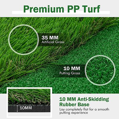 Golf Putting Green With Realistic Artificial Grass Turf-l