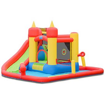 Inflatable Water Slide Jumper Bounce House With Ocean Ball Without Blower