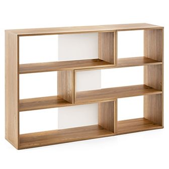 2 pc Floor Standing Corner Display Bookshelf-separable Design