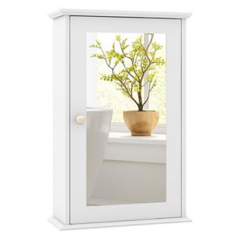 Bathroom Wall Cabinet With Single Mirror Door