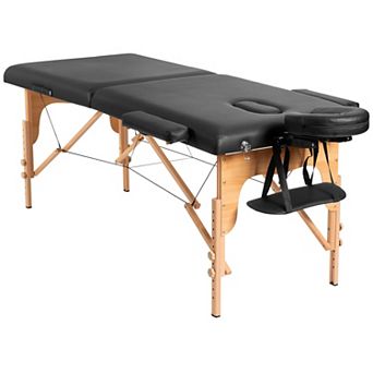 Portable Adjustable Facial Spa Bed With Carry Case-black