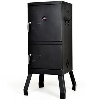 Vertical 2 tier Outdoor Barbeque Grill With Temperature Gauge