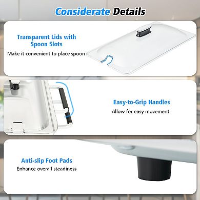 2 In 1 Electric Warming Tray With Temperature Control