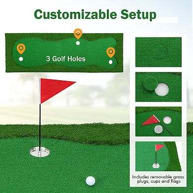 Golf Putting Green With Realistic Artificial Grass Turf-s