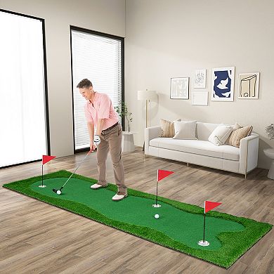 Golf Putting Green With Realistic Artificial Grass Turf-s