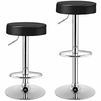 1 Piece Round Bar Stool Adjustable Swivel Pub Chair