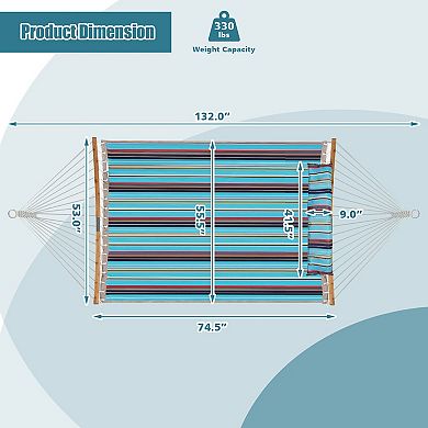 Outdoor Hammock With Detachable Pillow