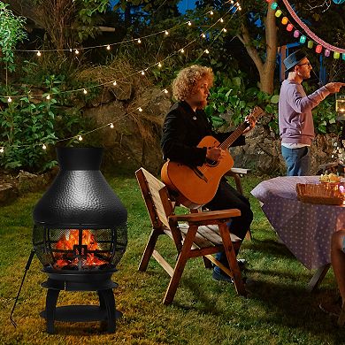Patio Wood-burning Chiminea Fireplace